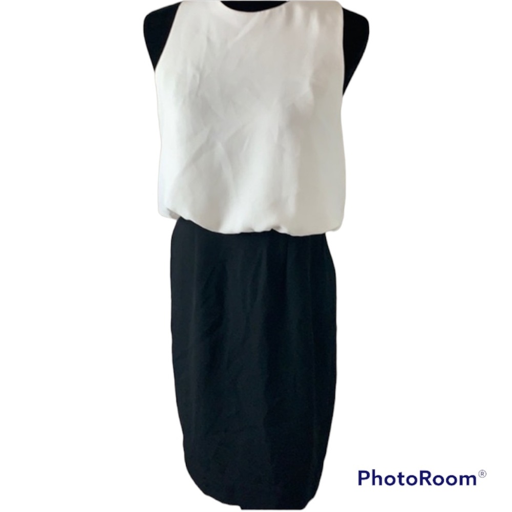 L’Agence black and white dress size 6